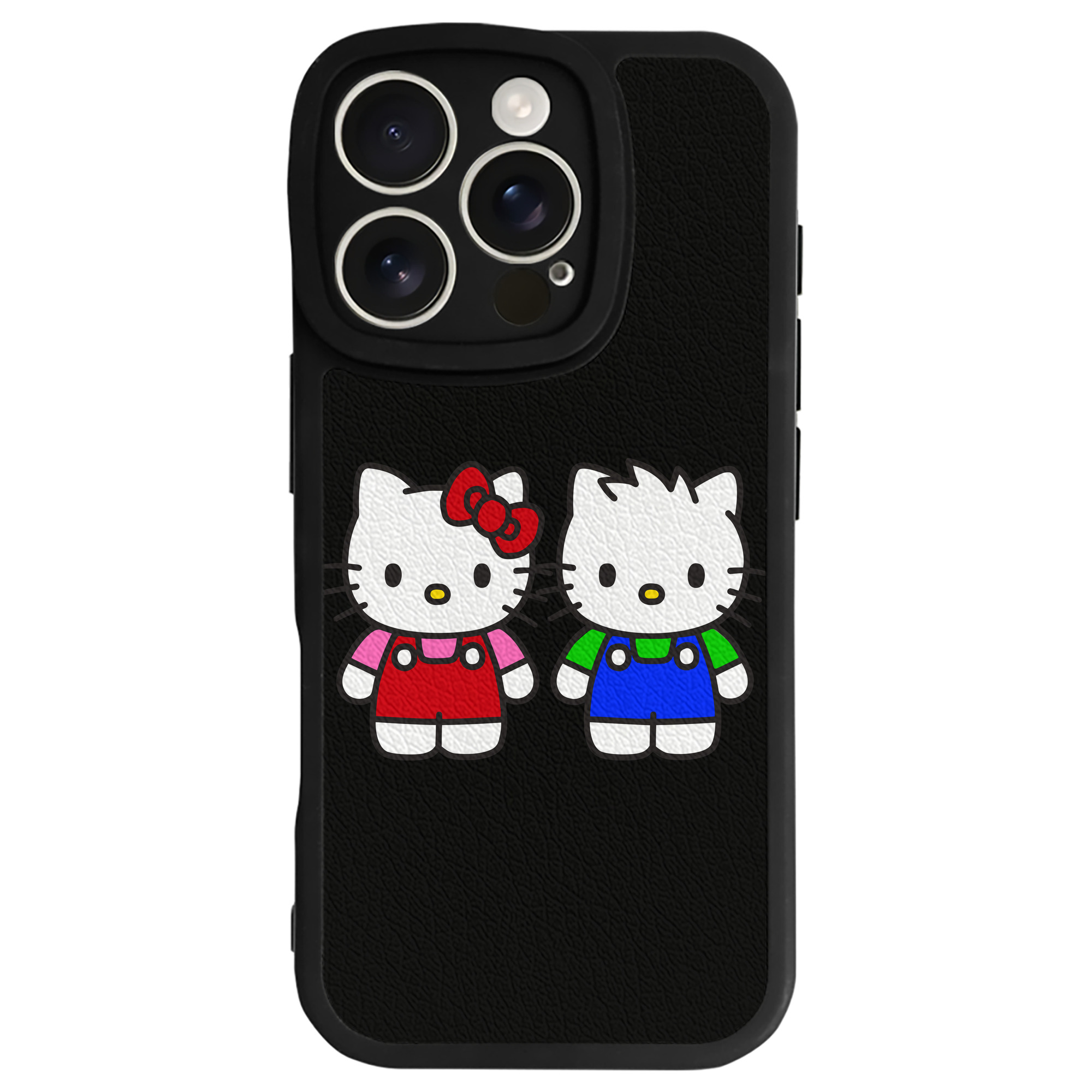 （画像用） Hello Kitty ハローキティ 【iPhone 16シリーズ対応】シリコンスマホケース（レザー調） 材質：シリコン
